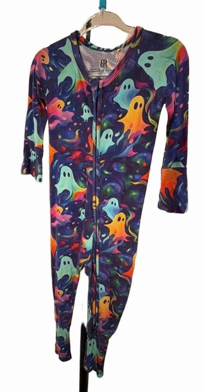 Bums & Roses Drop It Like Its Haunt Romper 18-24 Months Halloween Ghosts